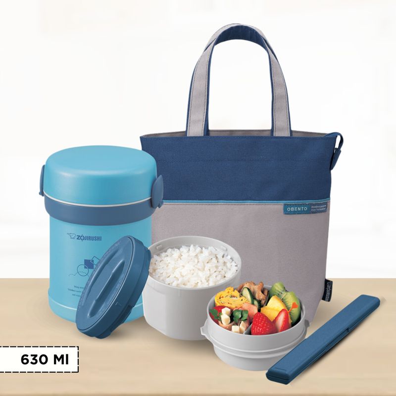 ZOJIRUSHI - Termo de Comida 2 Divisiones Mr Bento Zojirushi 700 Ml
