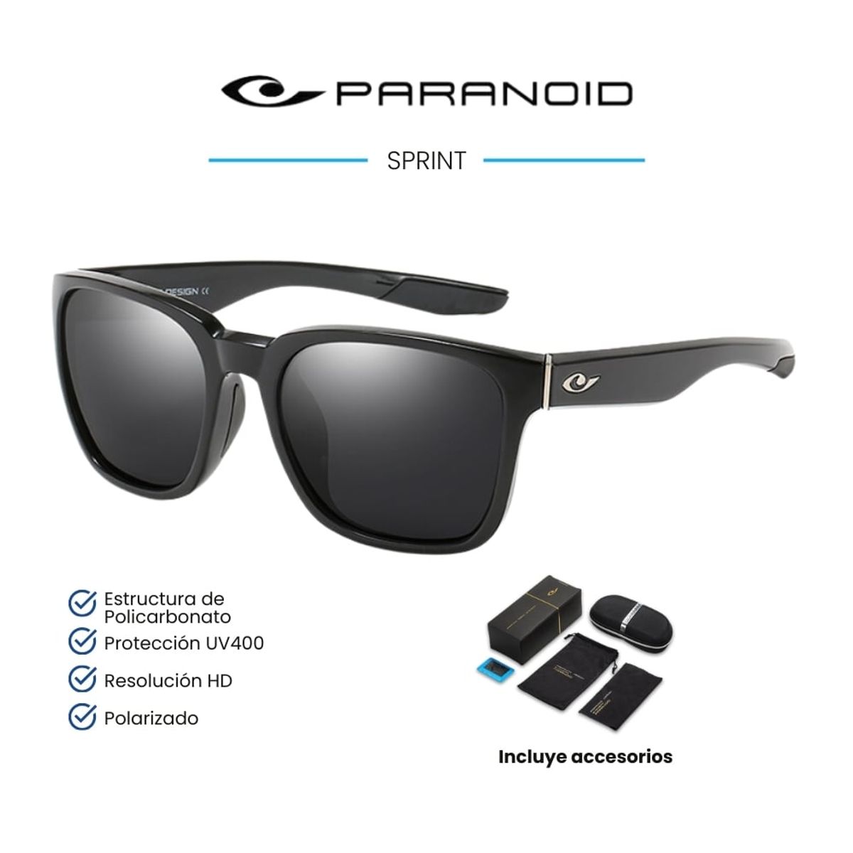 GENERICO - LENTES DE SOL PARANOID  SPRINT - POLARIZADOS UV400