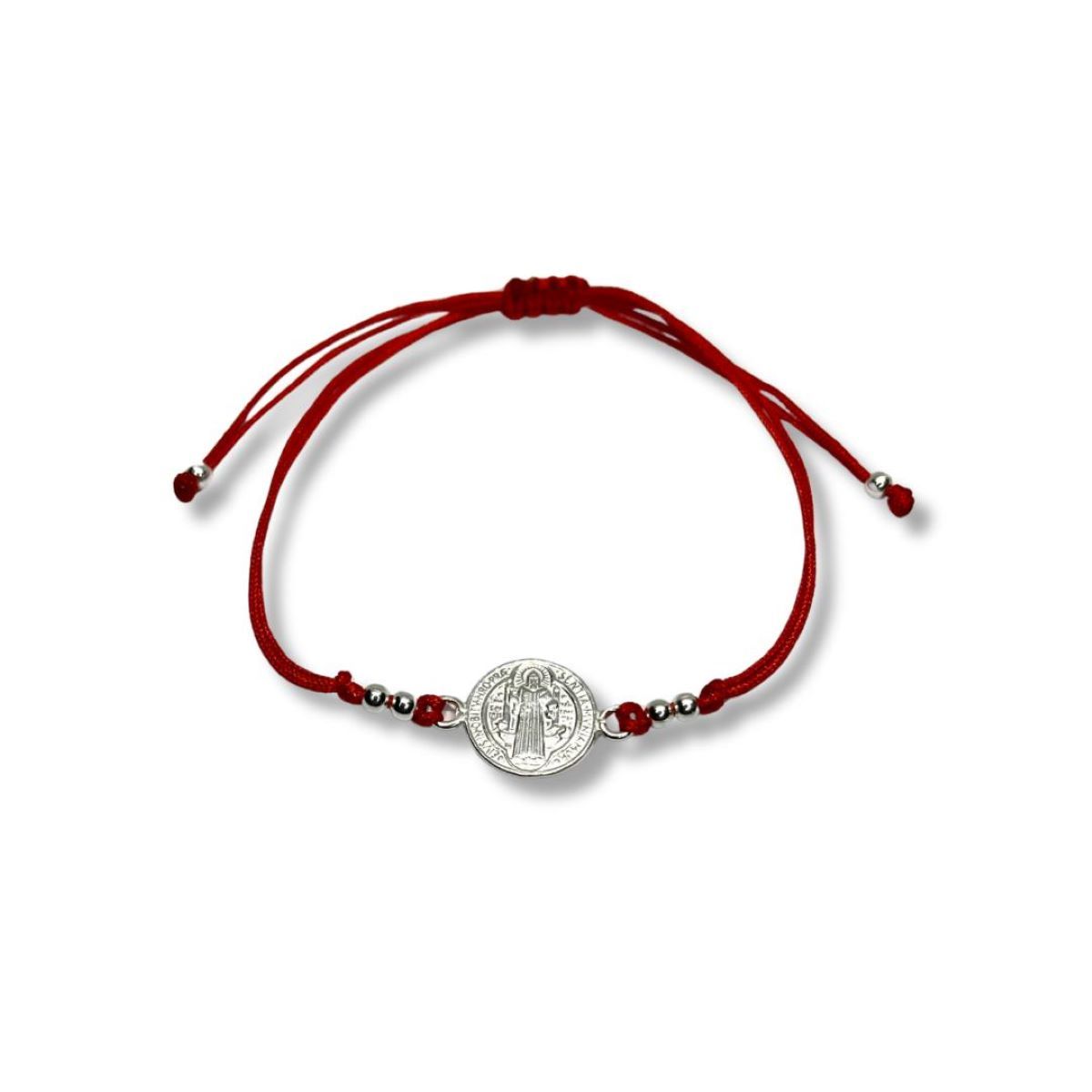 SANTORAL - Pulsera San Benito - Hilo y Plata