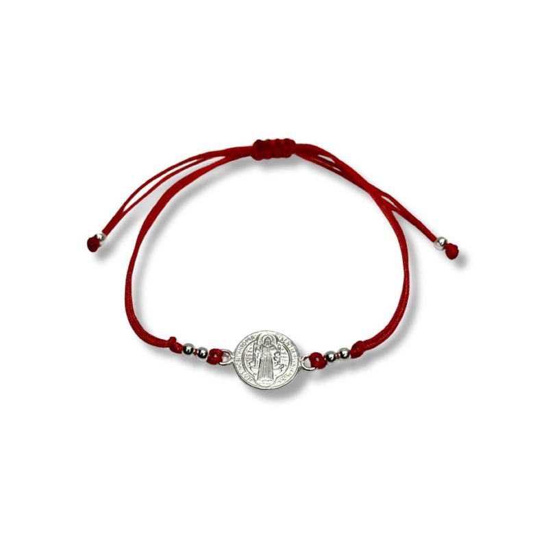 SANTORAL - Pulsera San Benito - Hilo y Plata
