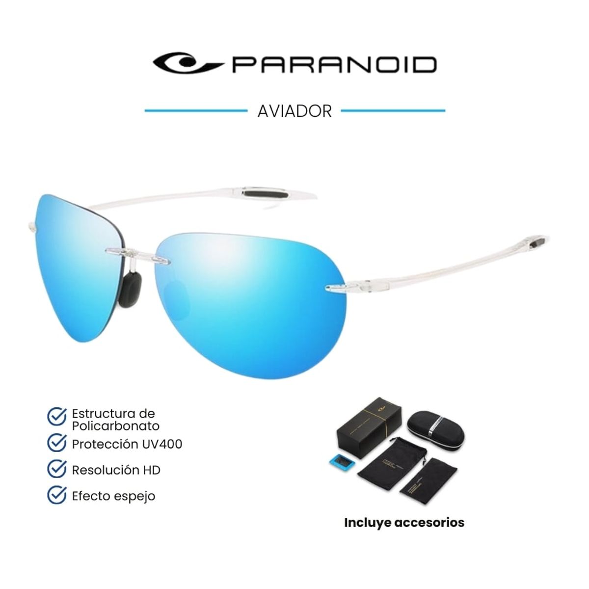 GENERICO - Lentes de Sol PARANOID Aviador - Polarizados - UV400
