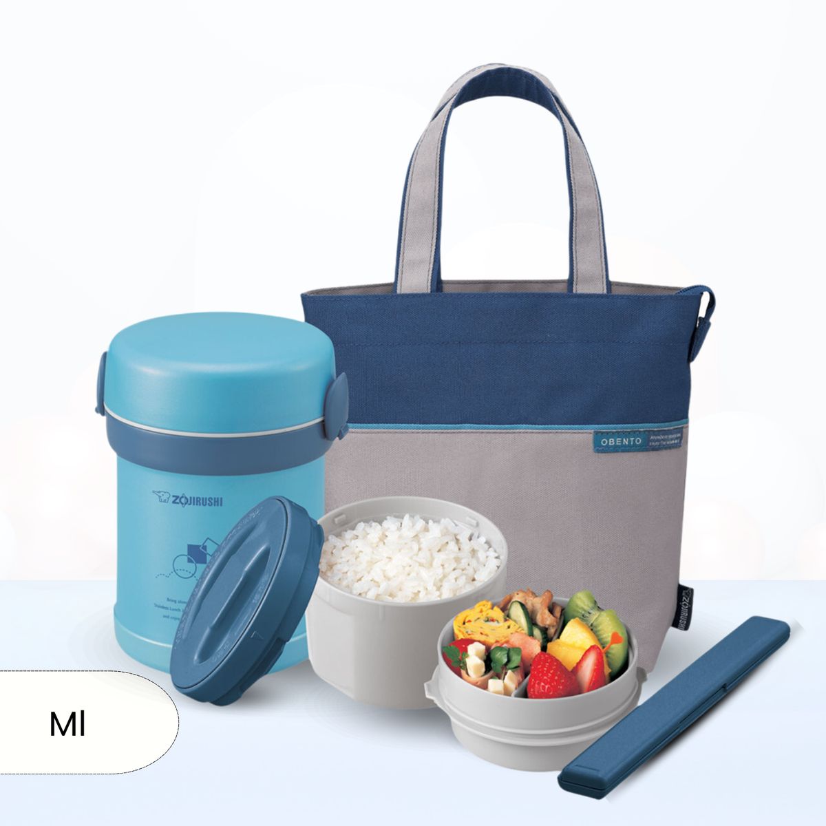 ZOJIRUSHI - Termo de Comida 2 Divisiones Mr Bento Zojirushi 700 Ml