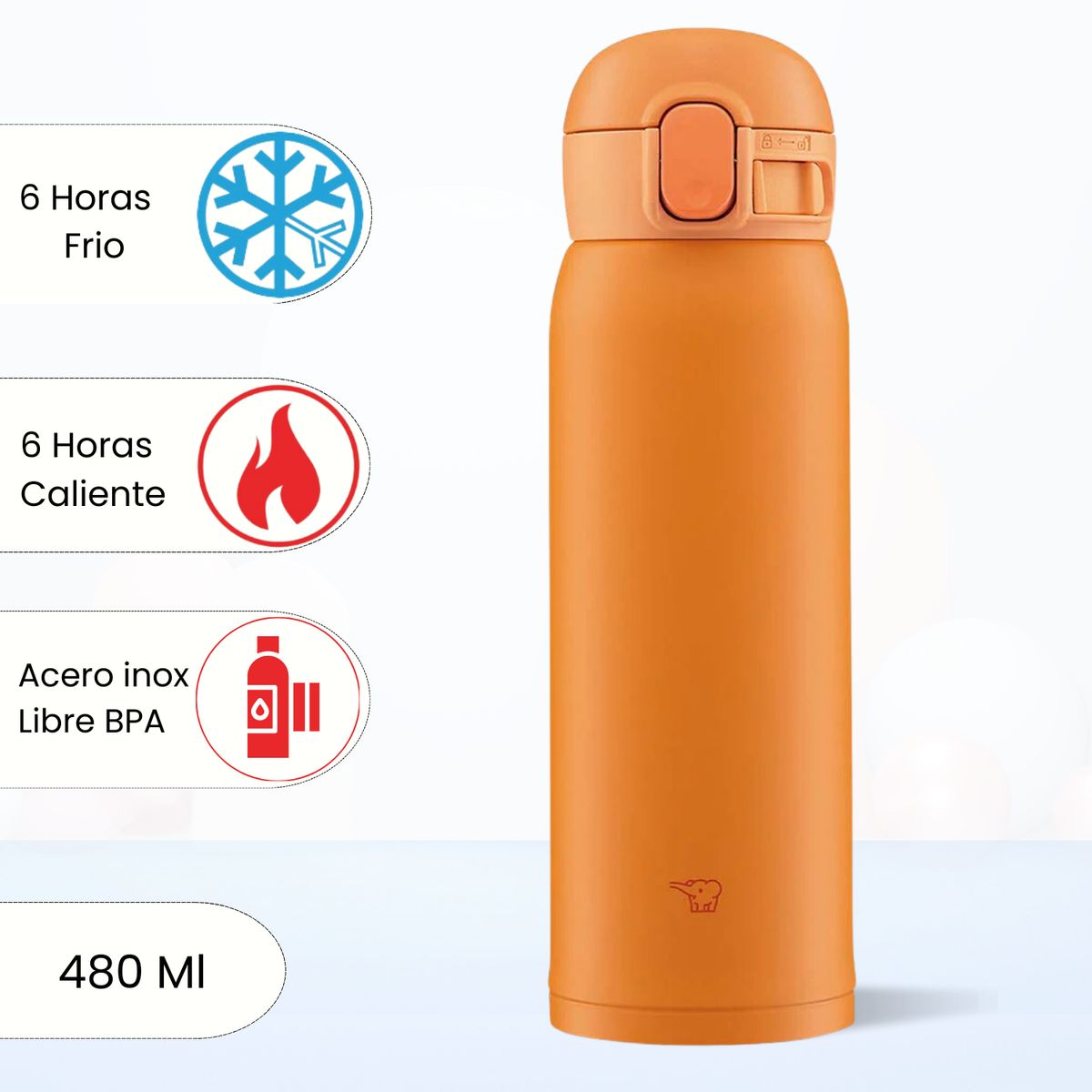 ZOJIRUSHI - Termo de Bebida Baby Mug Zojirushi Naranja 480 Ml