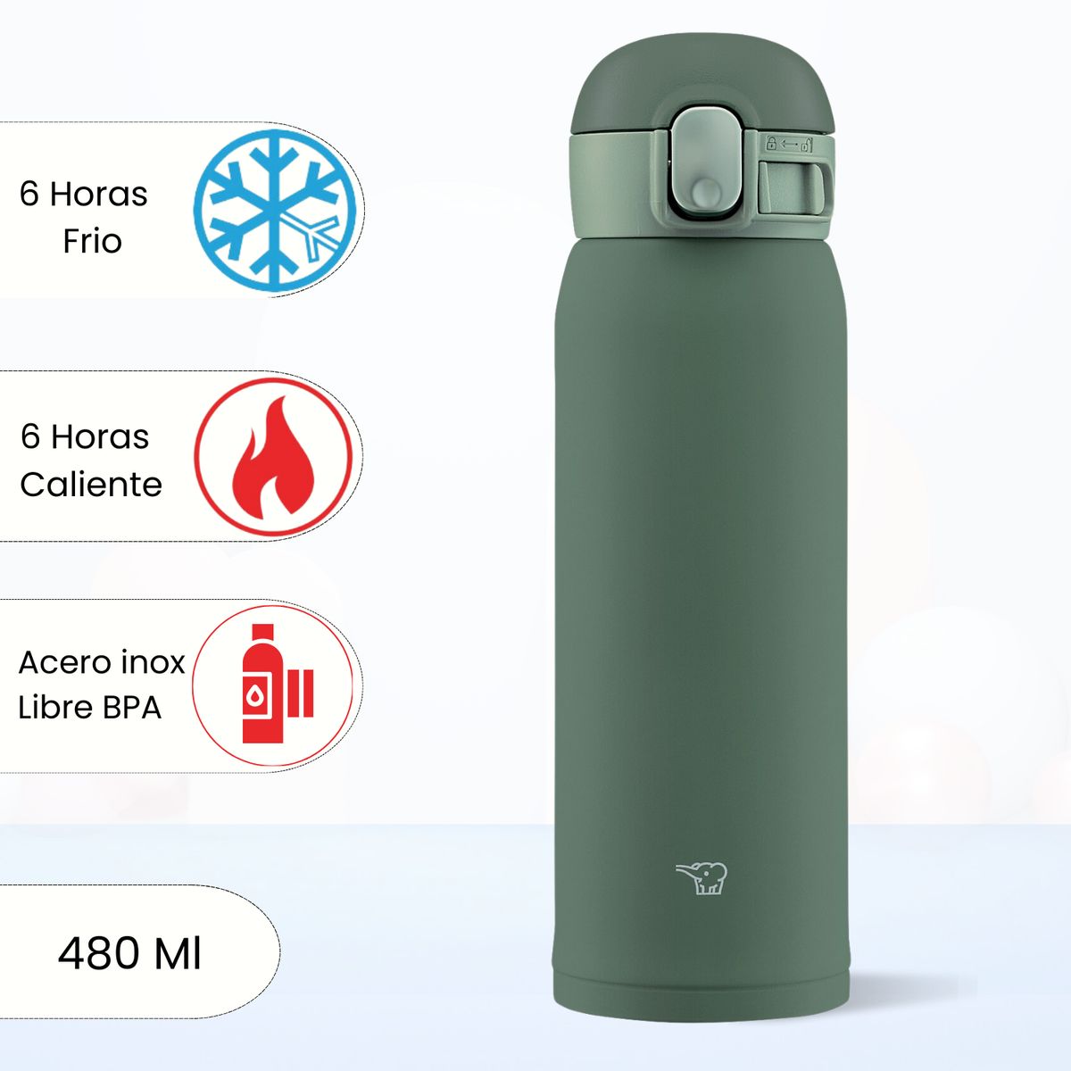 ZOJIRUSHI - Termo de Bebida Baby Mug Zojirushi Verde 480 Ml