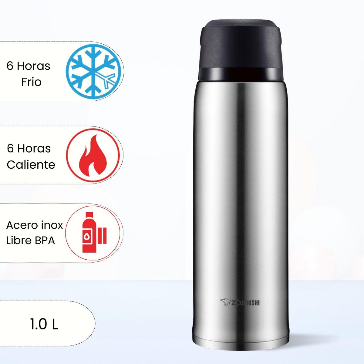 ZOJIRUSHI - Termo de Bebida Stainless Zojirushi Gris 1.0 L