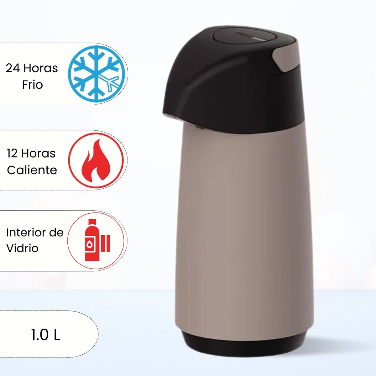 TRAMONTINA - Termo Sifon Exata Tramontina Beige 1.0 L