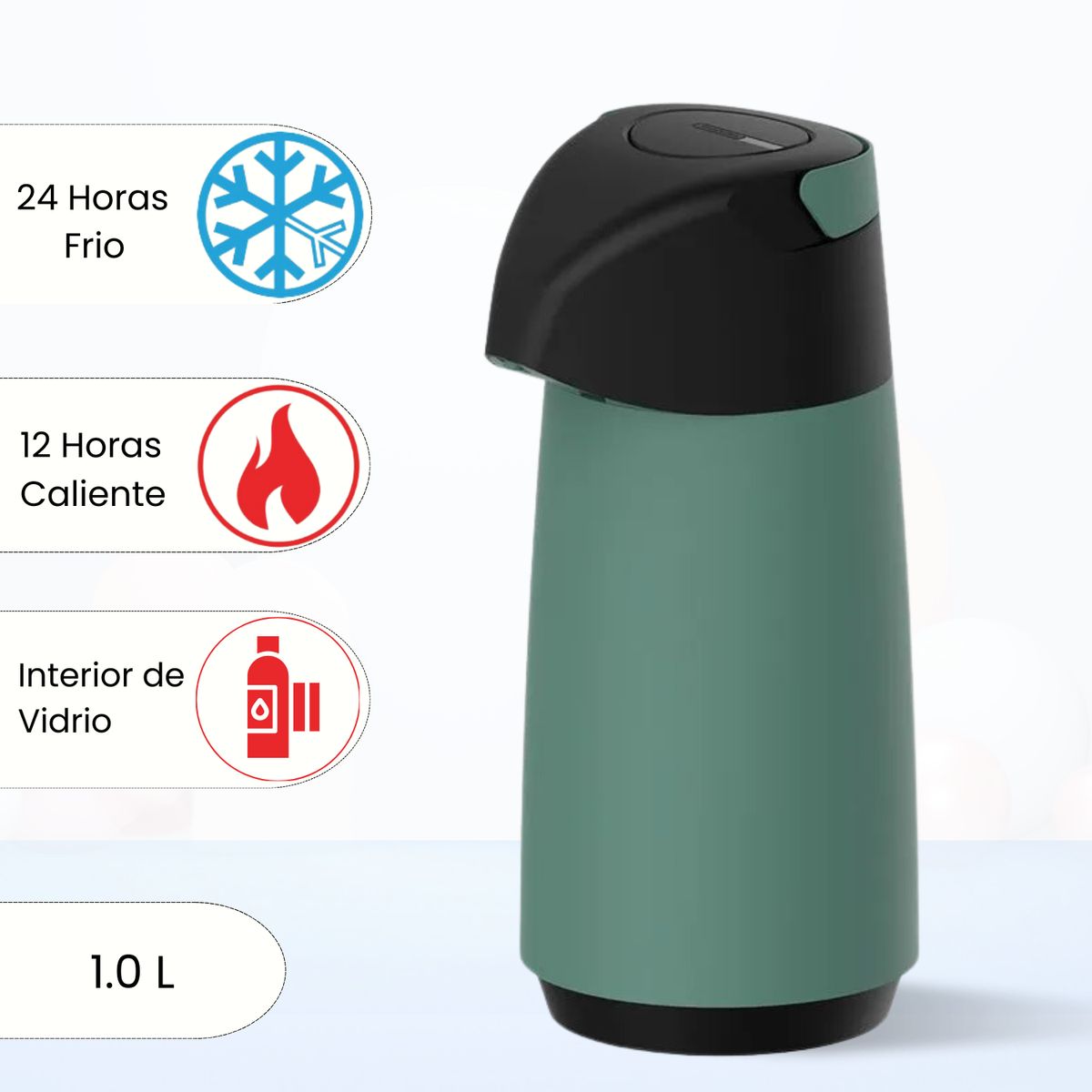 TRAMONTINA - Termo Sifon Exata Tramontina Verde 1.0 L