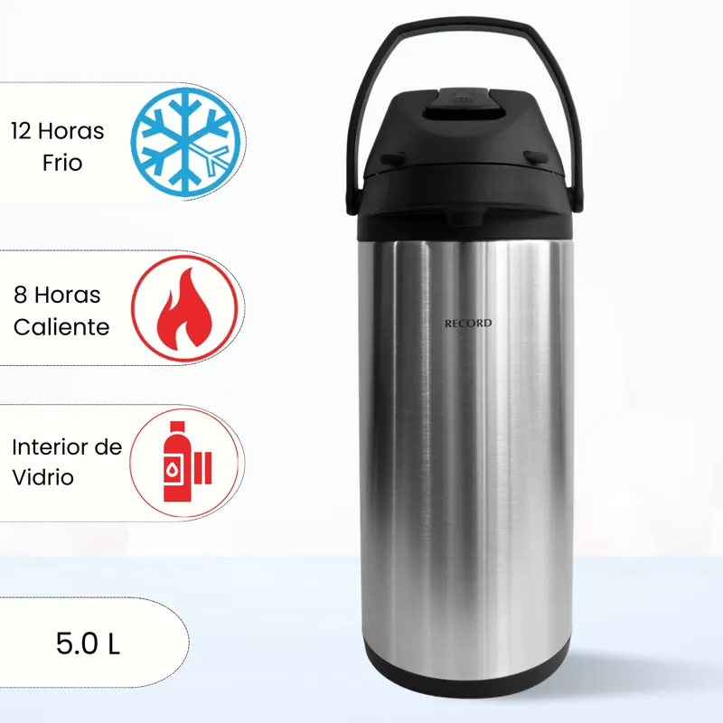 RECORD - Termo Sifon de Acero Record 5.0 L