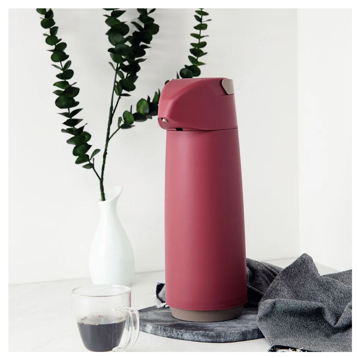 TRAMONTINA - Termo Sifon Exata Tramontina Rojo 1.0 L