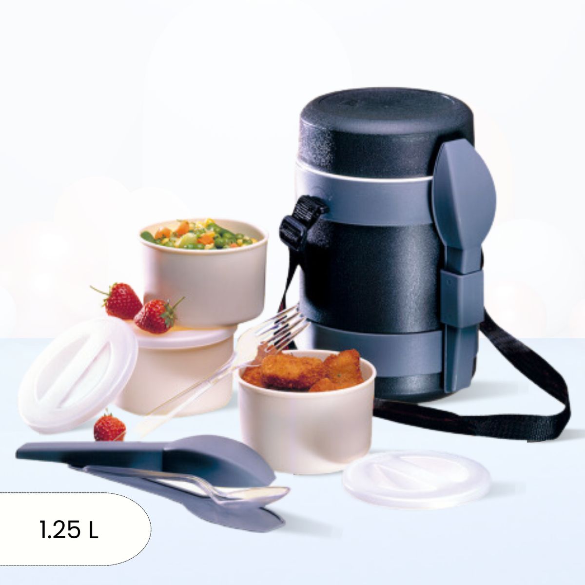 POLIMES - Termo de Comida Tres Divisiones Sky Polimes 1.25 L