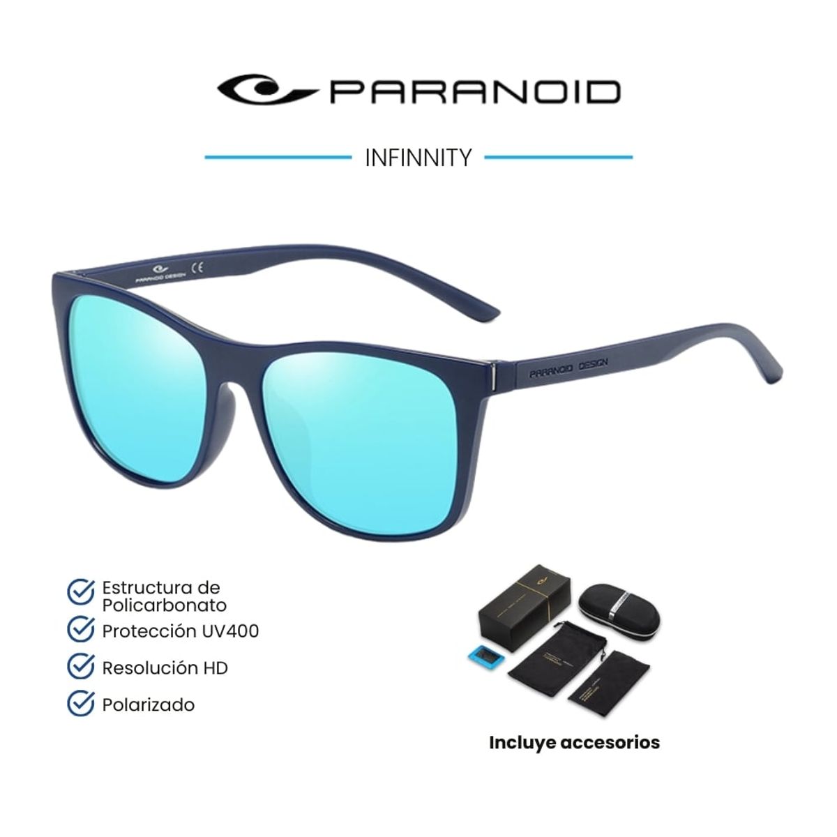 GENERICO - Lentes de Sol PARANOID  Infinity - Polarizado UV400