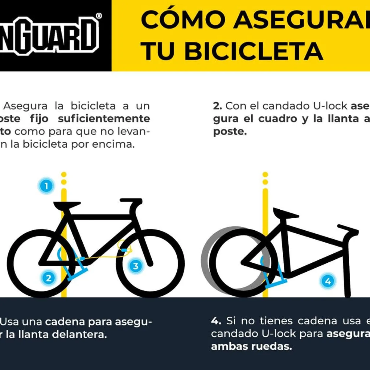 ONGUARD - Candado U-lock Onguard Bulldog Medium 8013m