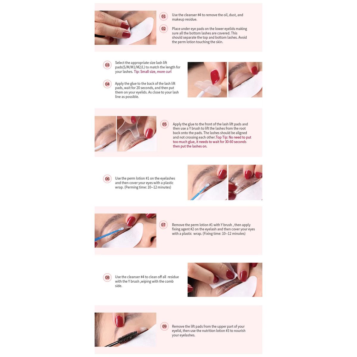 GENERICO - Set Kit Profesional Lifting Pestañas Lash Lift