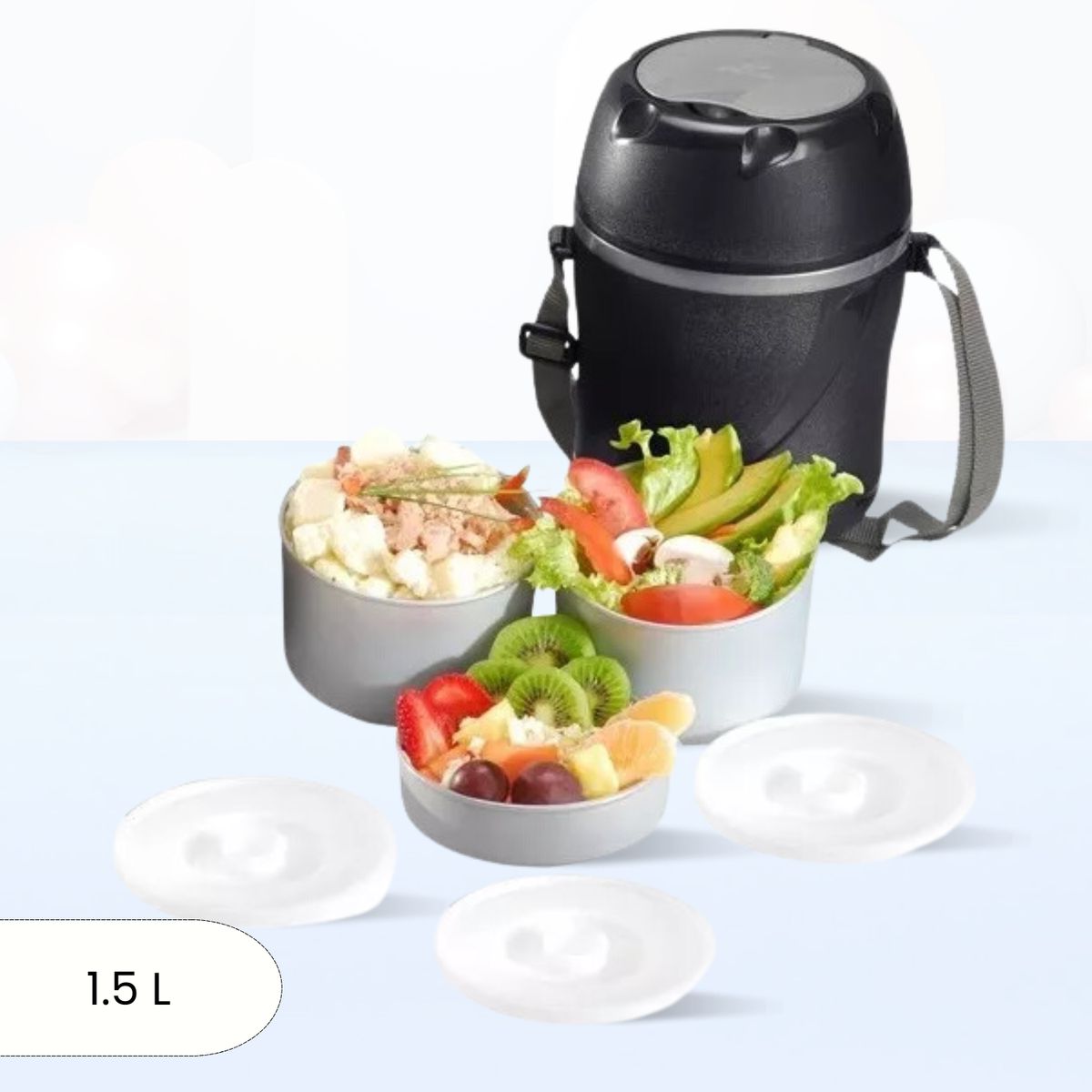 POLIMES - Termo de Comida Tres Divisiones Style polimes 1.5 L