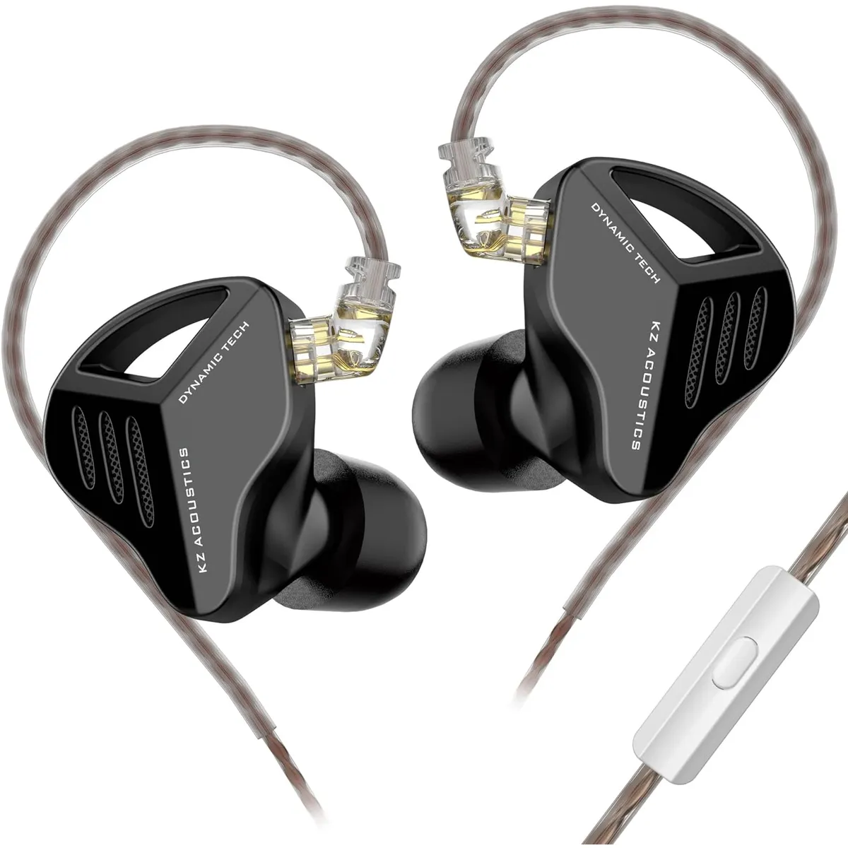 KZ - Auriculares Kz ZVX Dual Magnetic HiFi Dinámico con Microfono - Negro