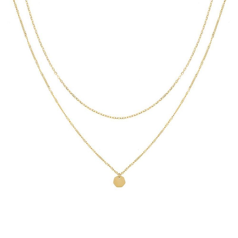 TIOZONEY - Bañado en oro Collar de moda para mujeres