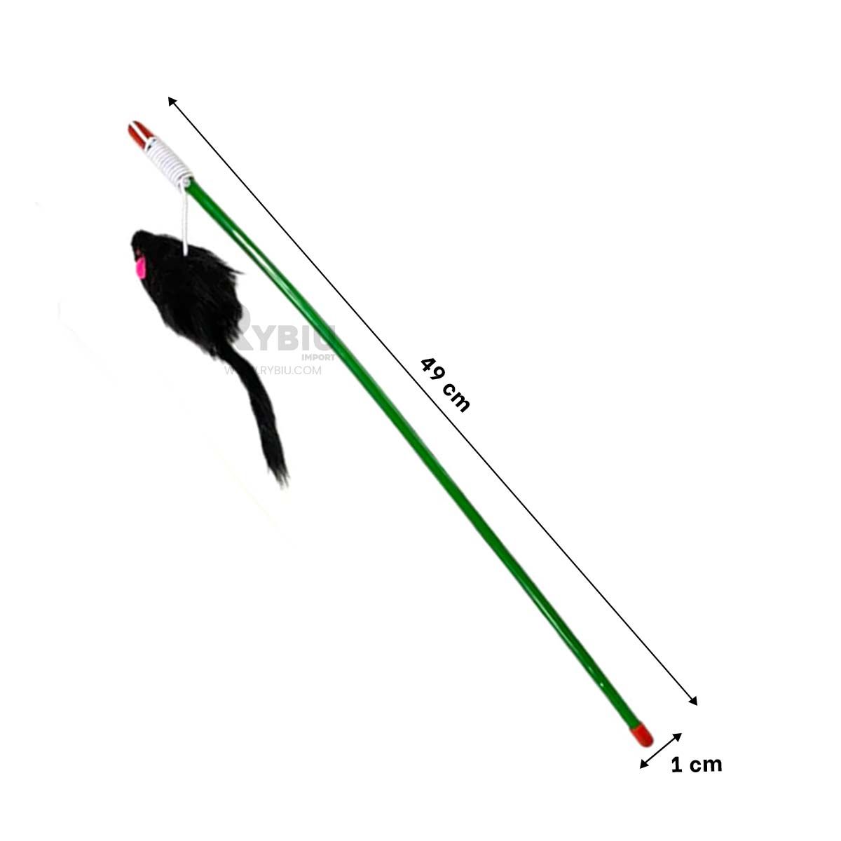GENERICO - Baston para Animales en Tono Verde Y+Ligas de Regalo