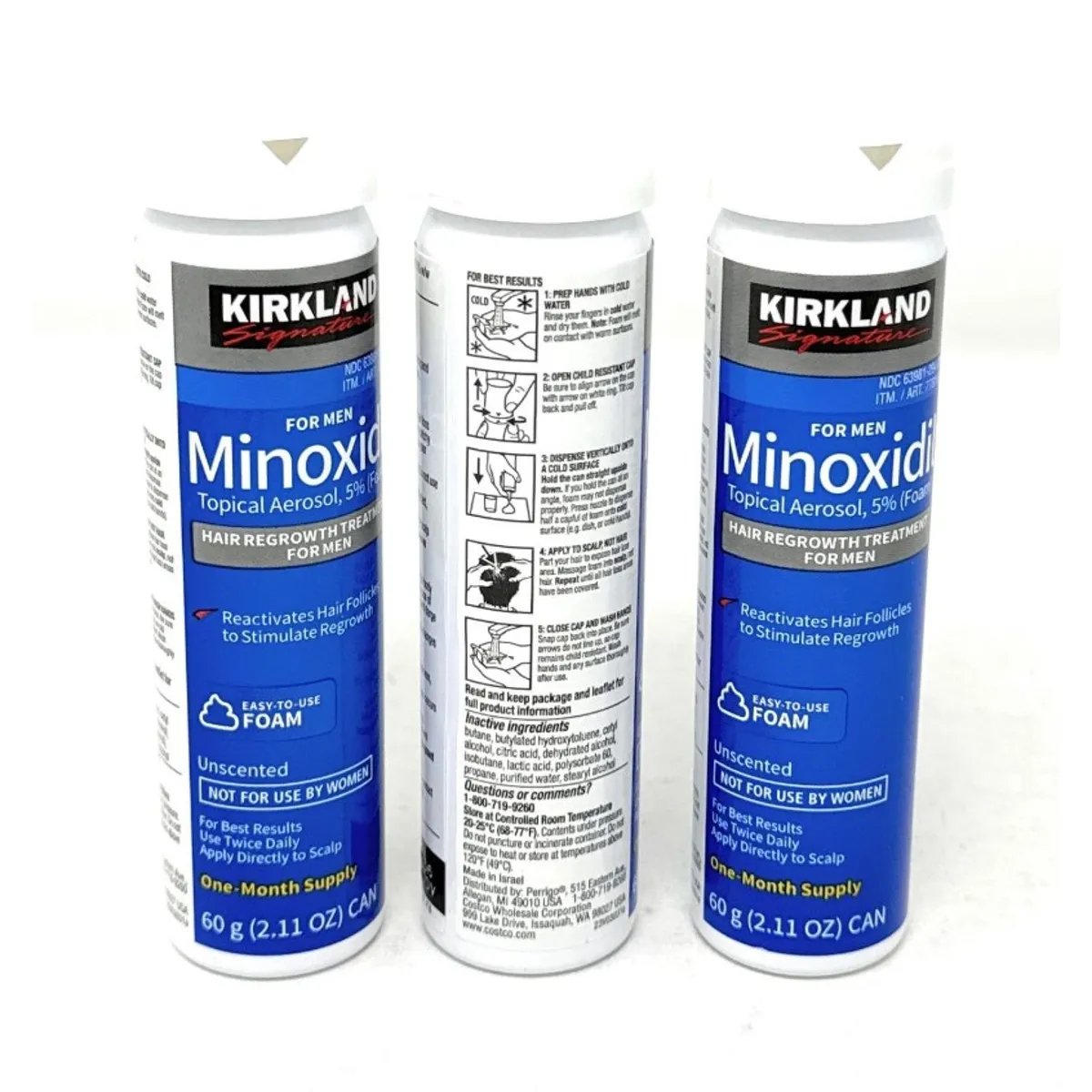 KIRKLAND - Minoxidil Kirkland en Espuma/foam 1 frasco