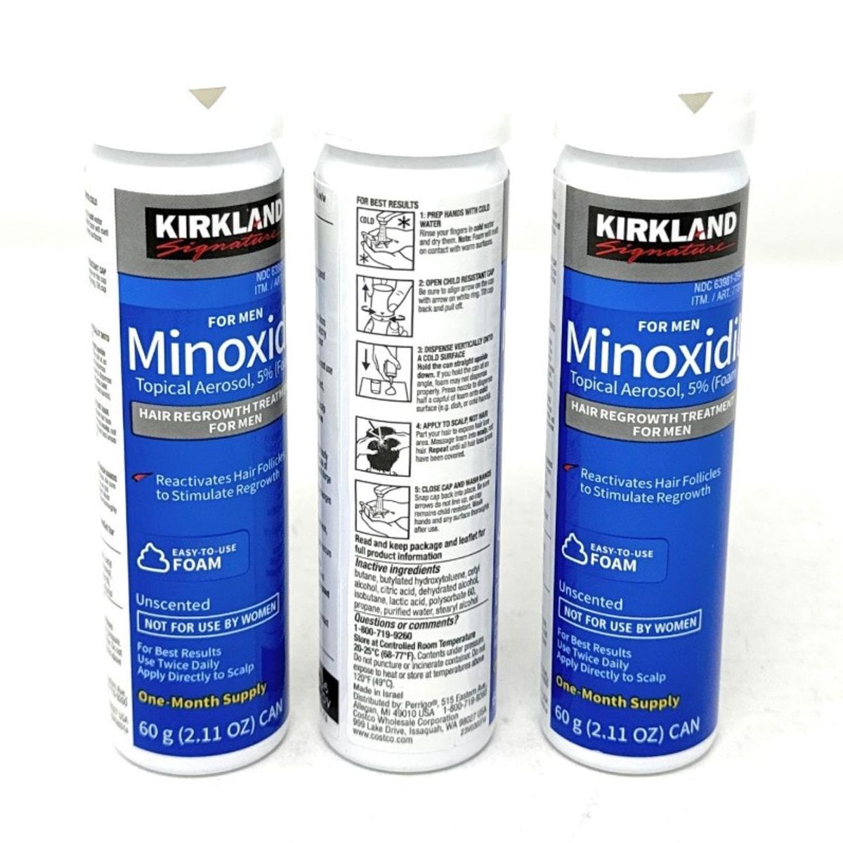 KIRKLAND - Minoxidil Kirkland en Espuma/foam 1 frasco