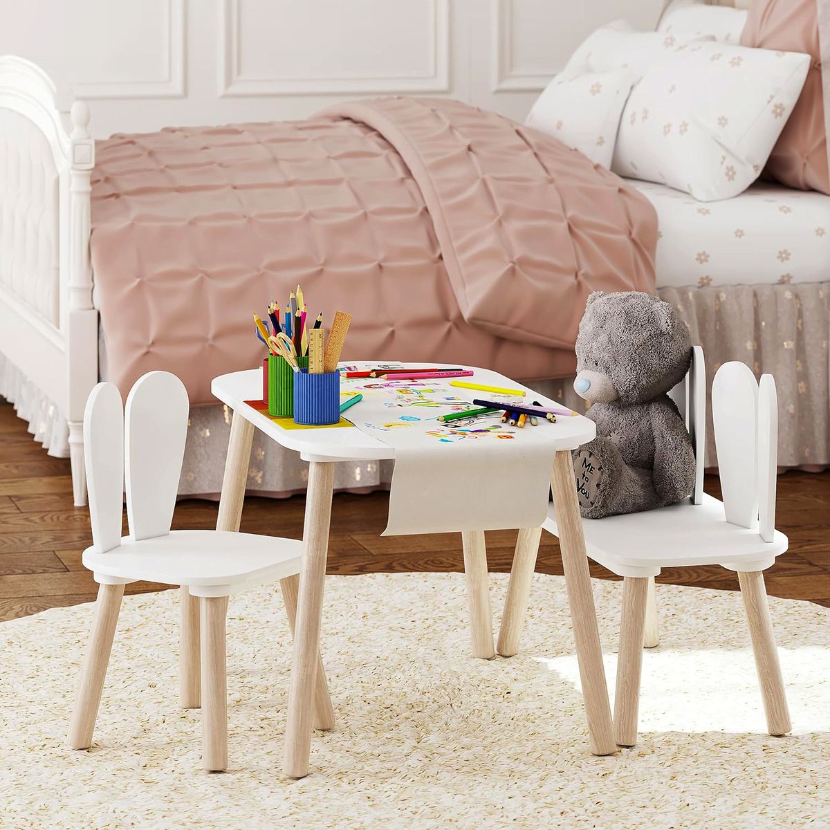 DIBA MUEBLES - Juego de mesa y Silla Infantil Dolly 3Piezas  DIBA Muebles