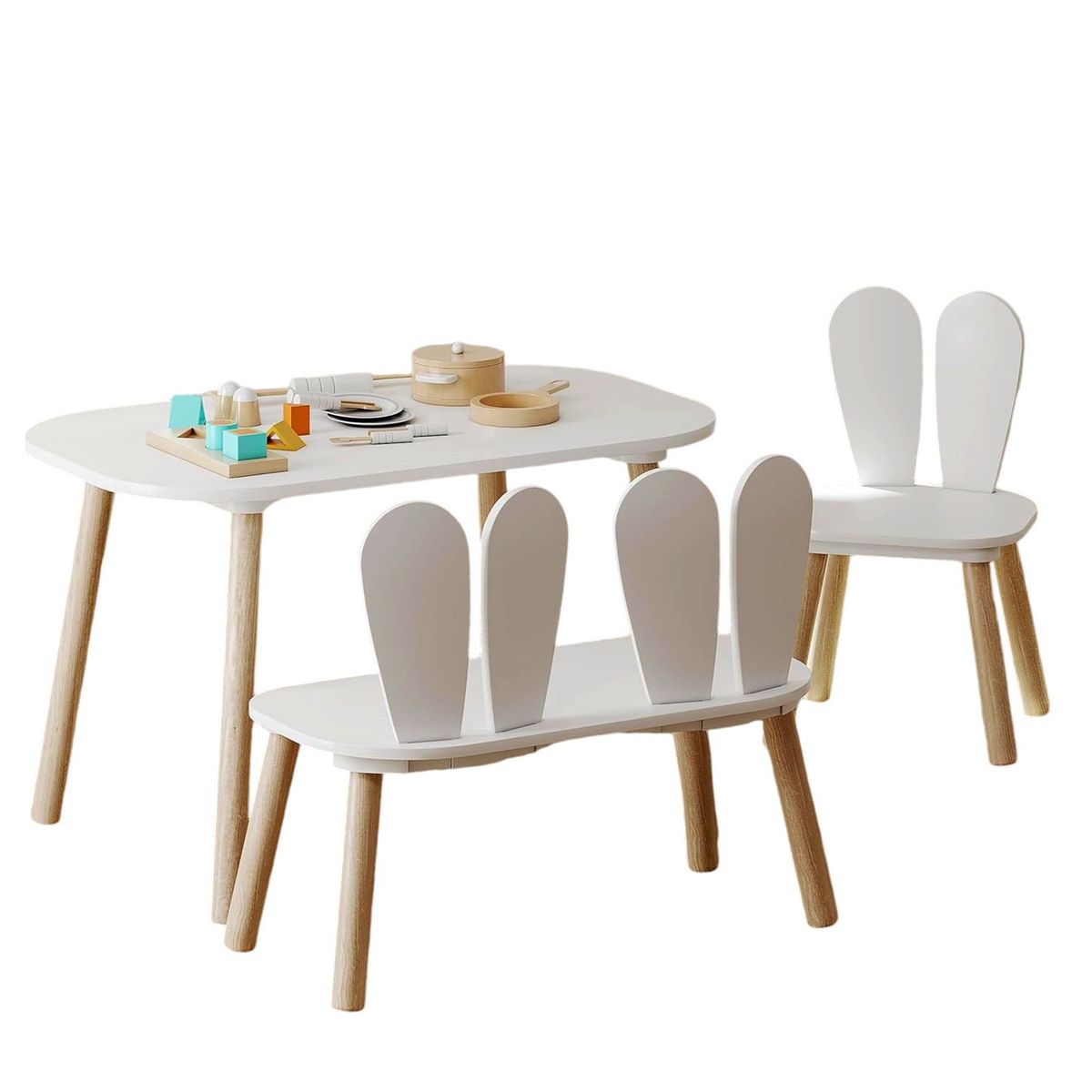 DIBA MUEBLES - Juego de mesa y Silla Infantil Dolly 3Piezas  DIBA Muebles