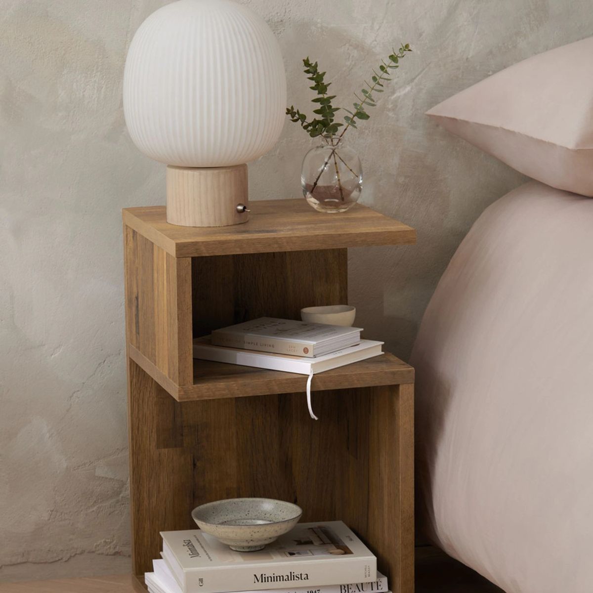 TU MESITA - Veladores Mesas de Noche Carter color Marrón TU MESITA