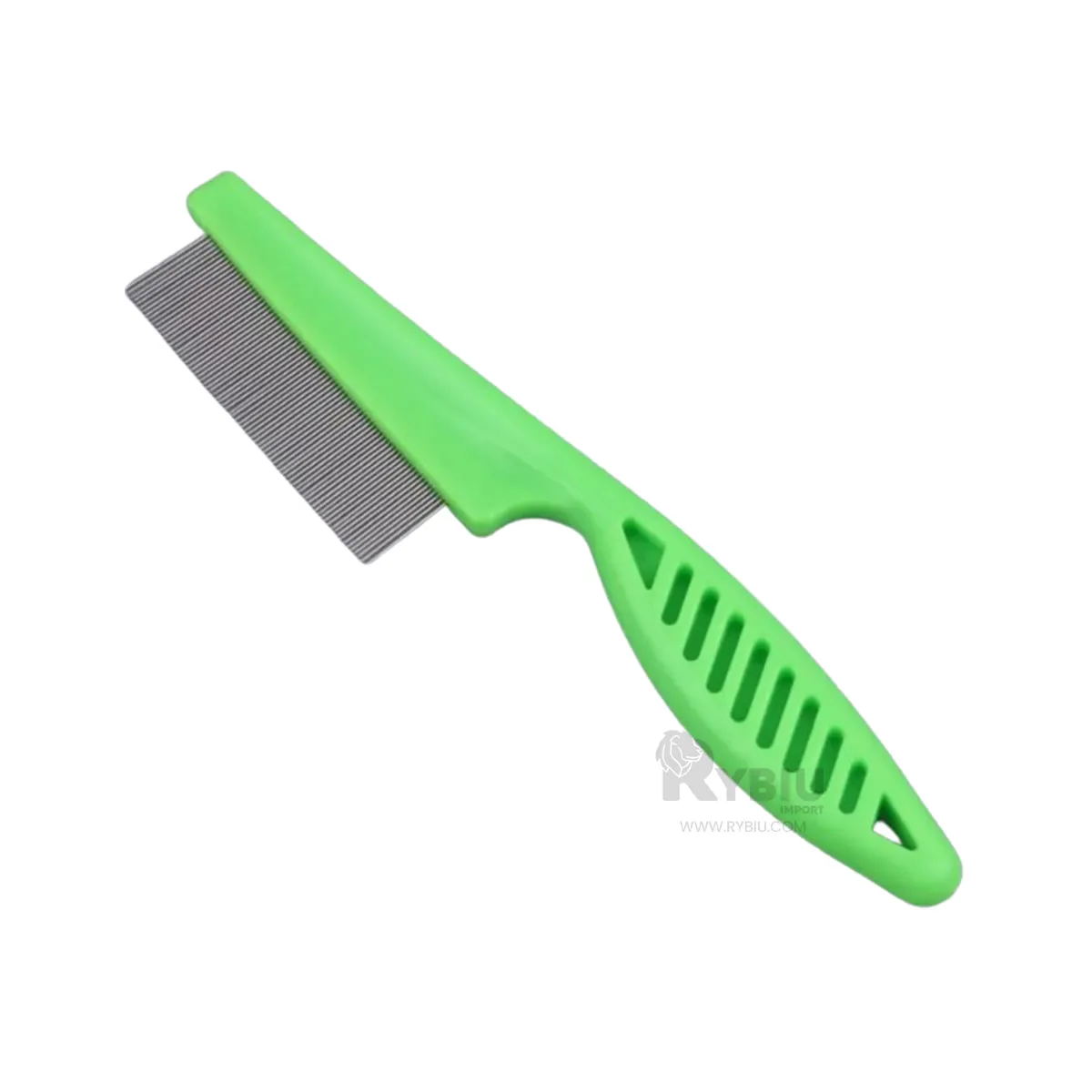 RYBIU IMPORT - Cepillo para Mascotas Contra Pulgas de Verde Y+Gift Stickers