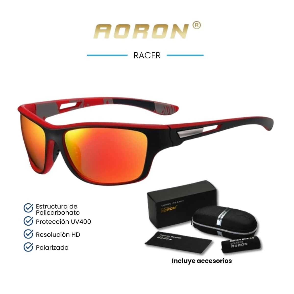 GENERICO - Lentes de Sol AORON  Racer - Polarizados - UV400