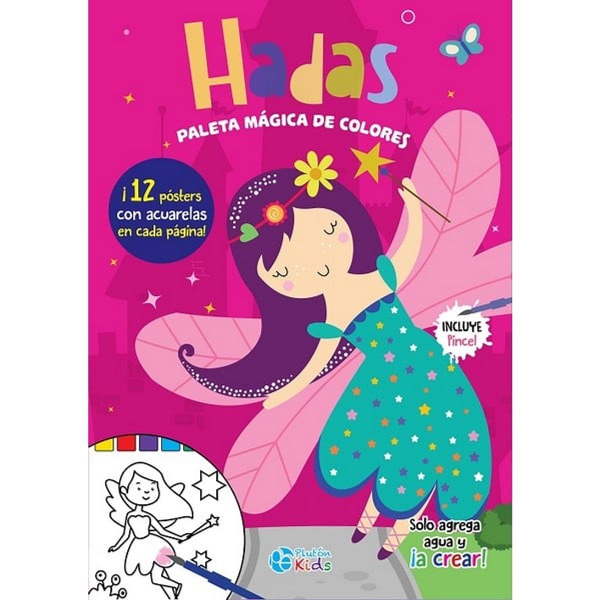 GENERICO - Hadas Libro para Colorear con acuarela