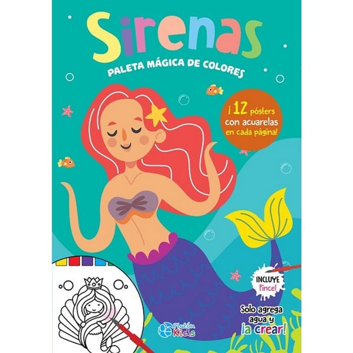 GENERICO - Sirenas Libro para Colorear con acuarela