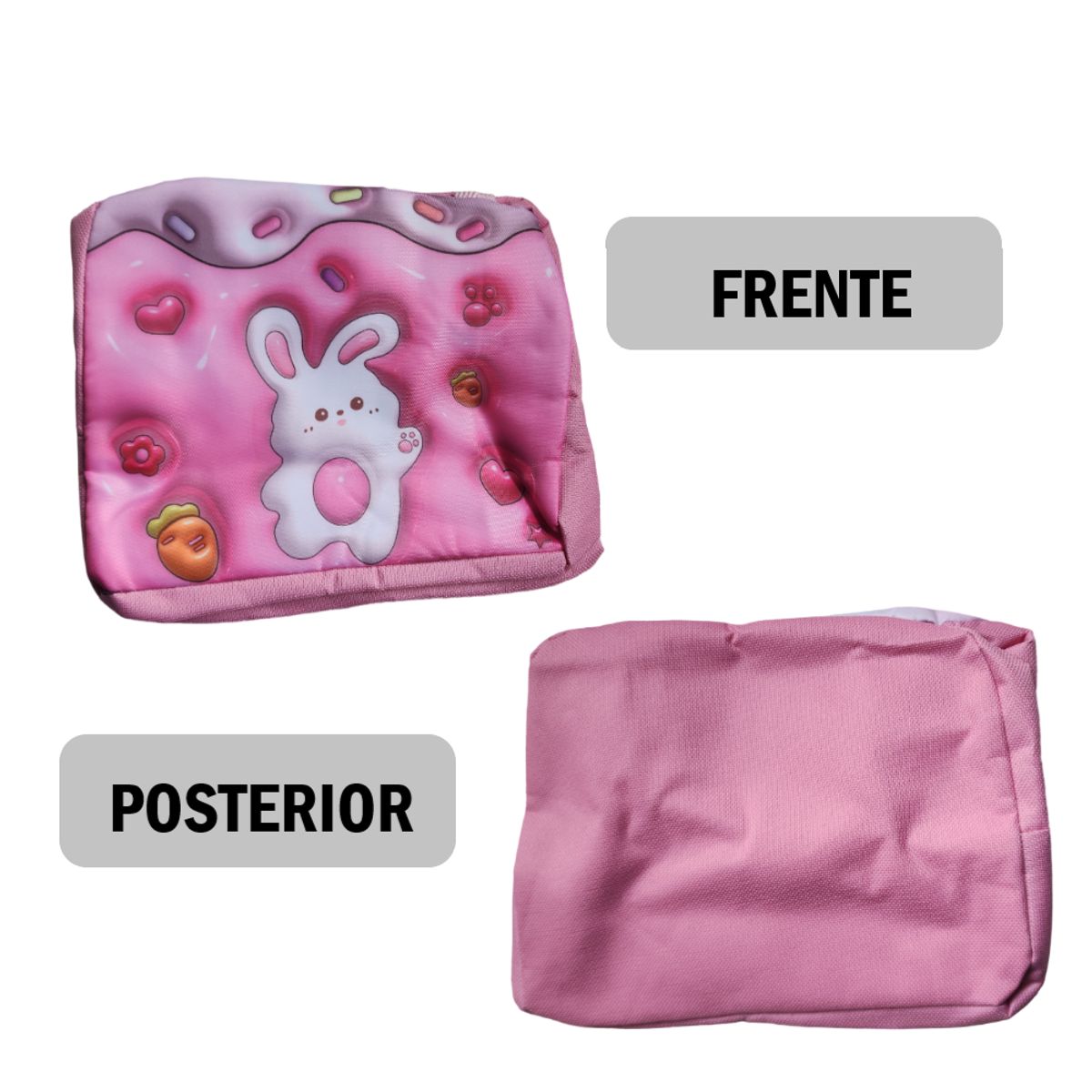 GENERICO - Lonchera Bolso Para alimentos con diseño Kawaii - ROSADO