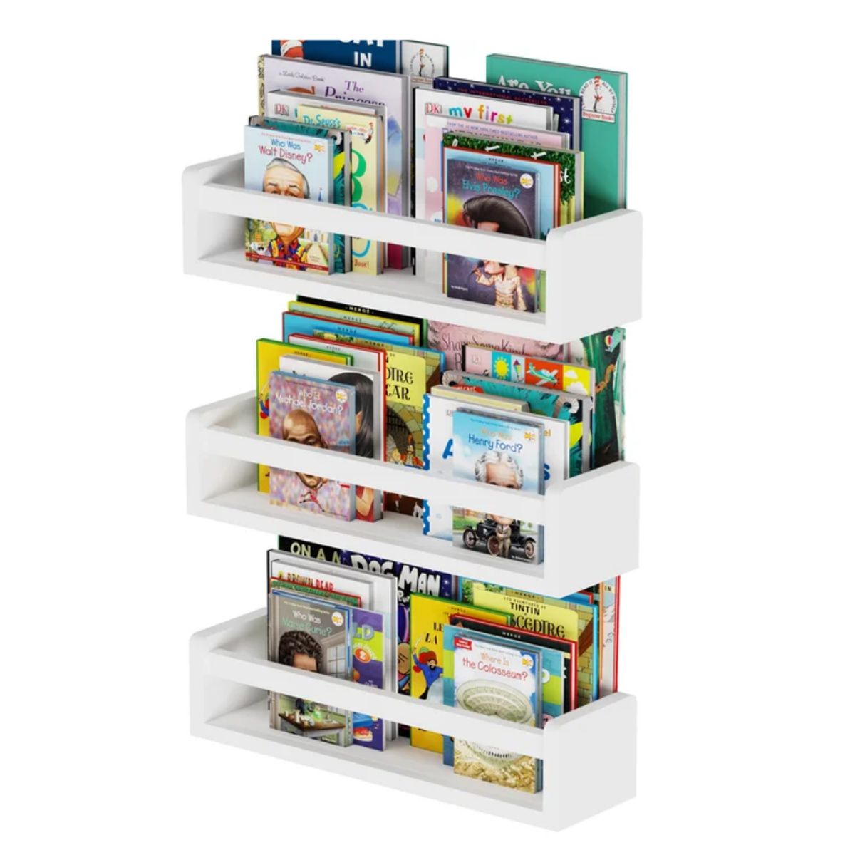 GENERICO - Repisa Flotante x3 unid Touji Blanco Petrox Home