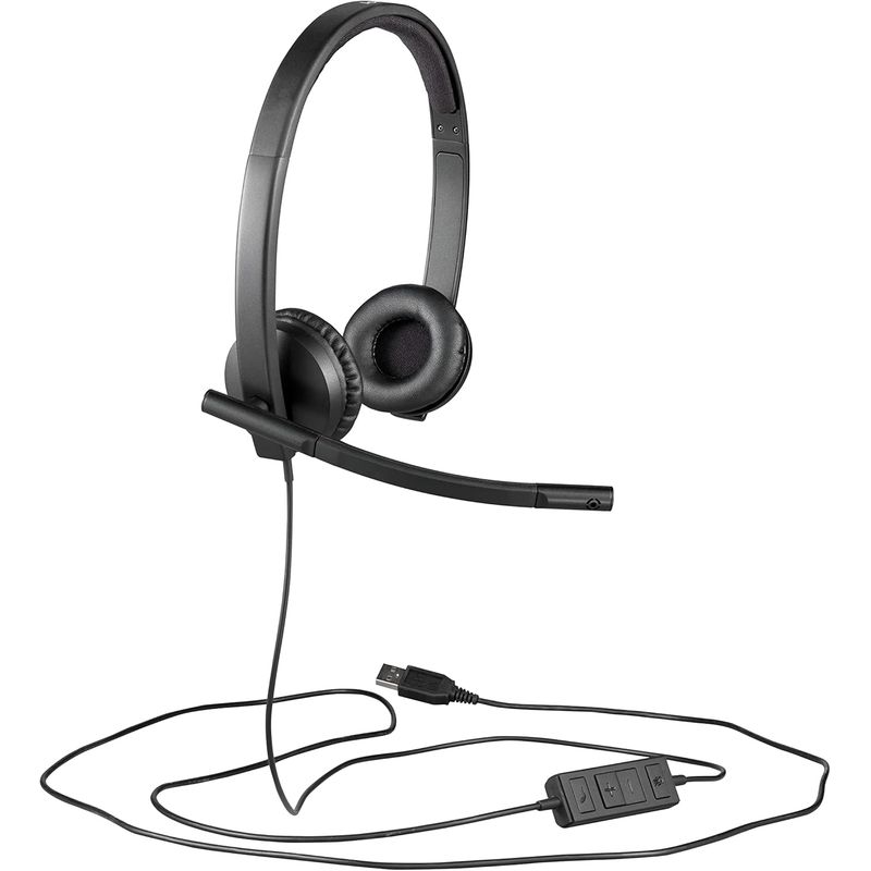 LOGITECH - AUDIFONO CMICROF LOGITECH B2B H570E USB STEREO BLACK