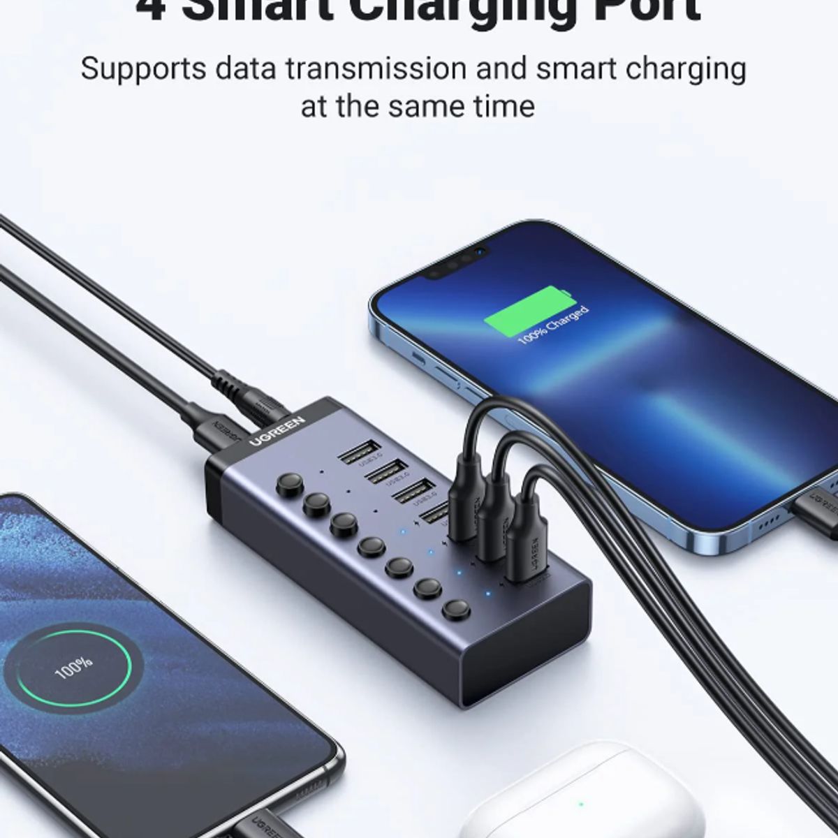 UGREEN - UGREEN USB 3.0 7-PORT HUB   MODEL CM481