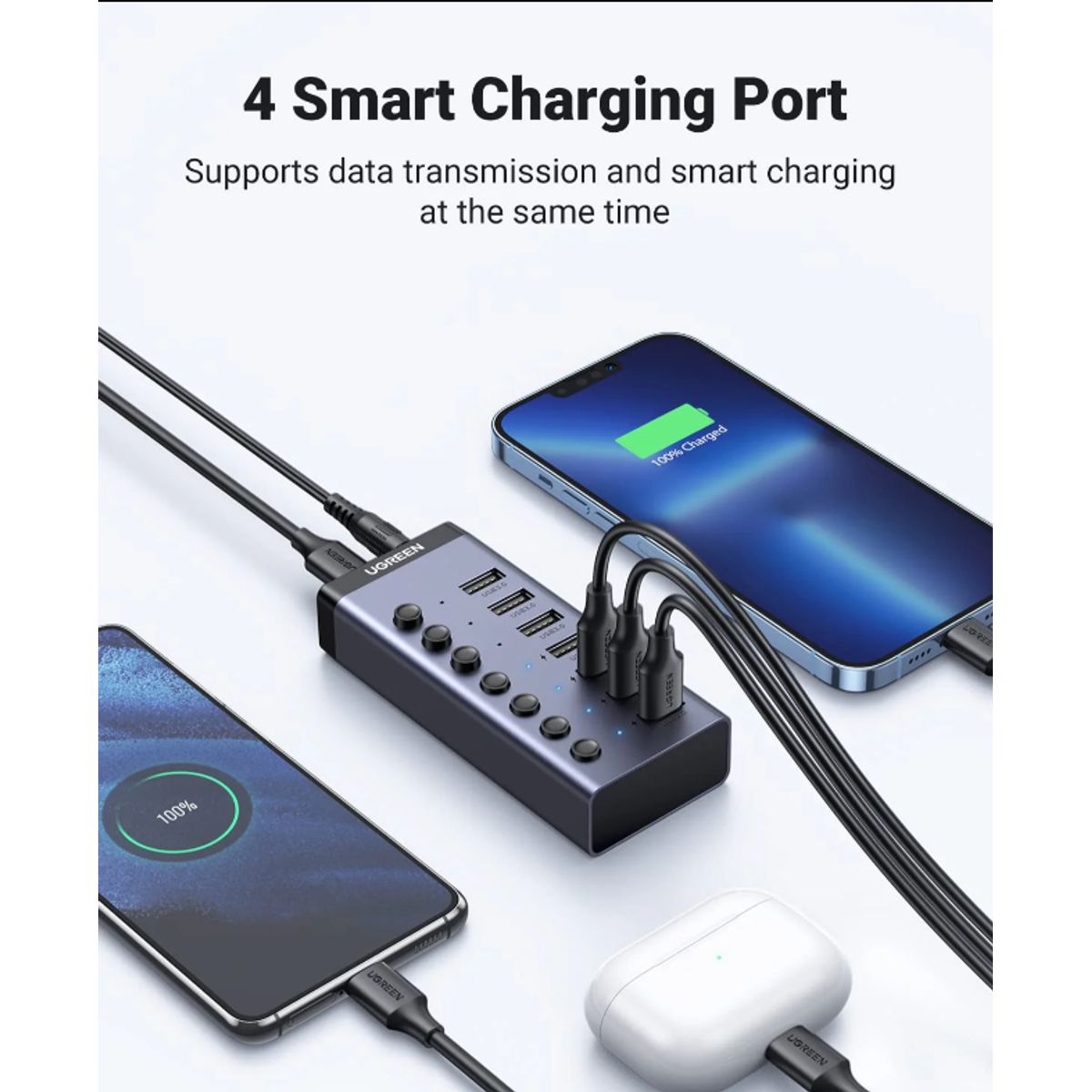 UGREEN - UGREEN USB 3.0 7-PORT HUB   MODEL CM481