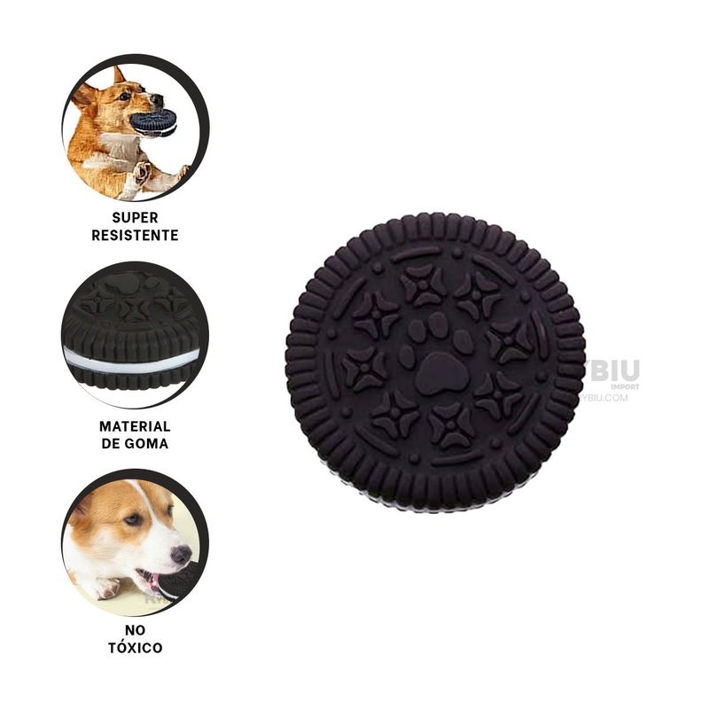 RYBIU IMPORT - Galleta de Goma de Oreo para Macotas Negro Y+Regalo Agendita
