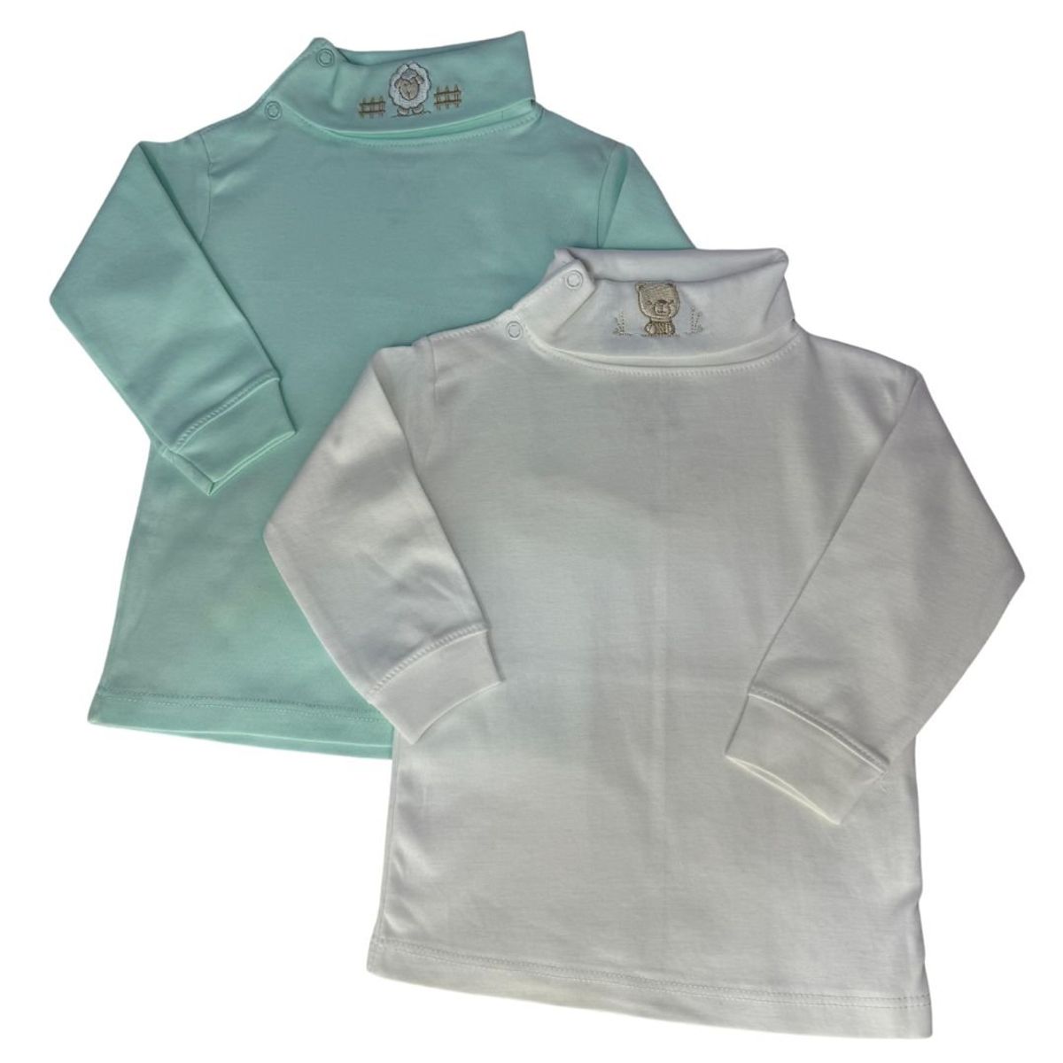 GENERICO - Pack 2 Polo Cafarena Bebé 100 % Algodón PimaTalla 1