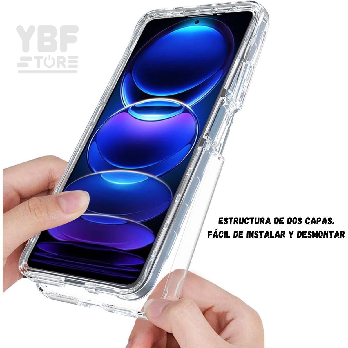 GENERICO - Case 360 Antishock 3 en 1 para Xiaomi Poco F5