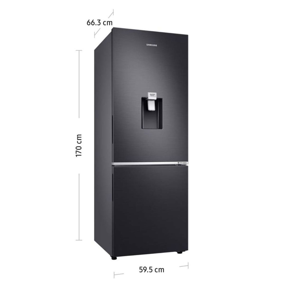 SAMSUNG - Refrigeradora SAMSUNG 284L No Frost RB30N4160B1 - Negro