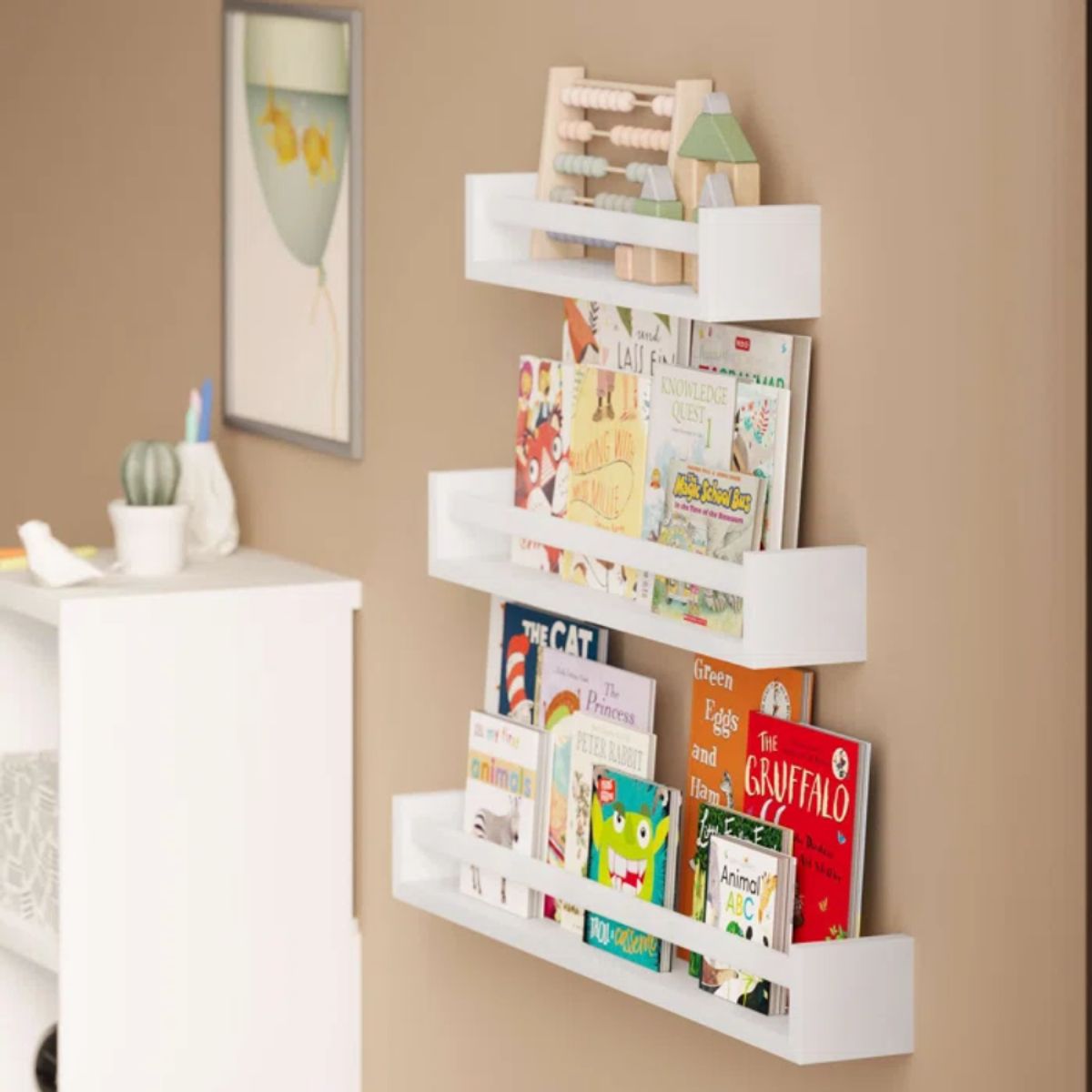 GENERICO - Repisa Flotante x3 unid Teodoro Blanco Petrox Home