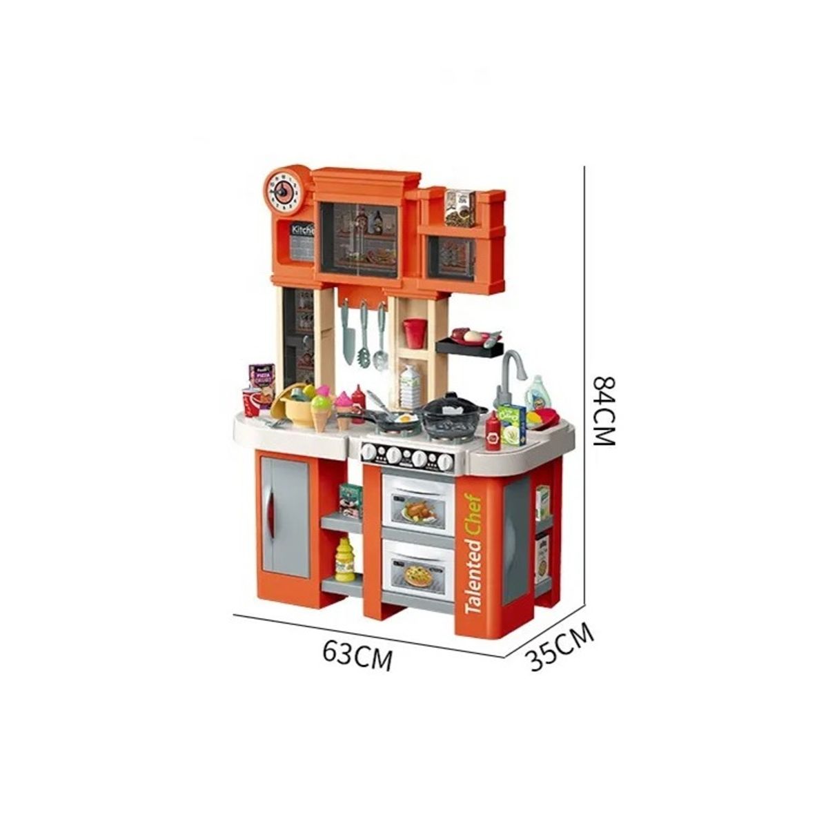 GENERICO - Cocina infantil Mini Chef con sonido de vapor 58pcs