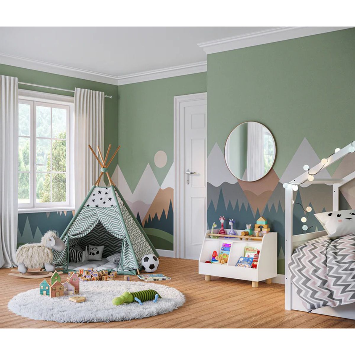 GENERICO - Juguetero Infantil Qadija Blanco Amore Home