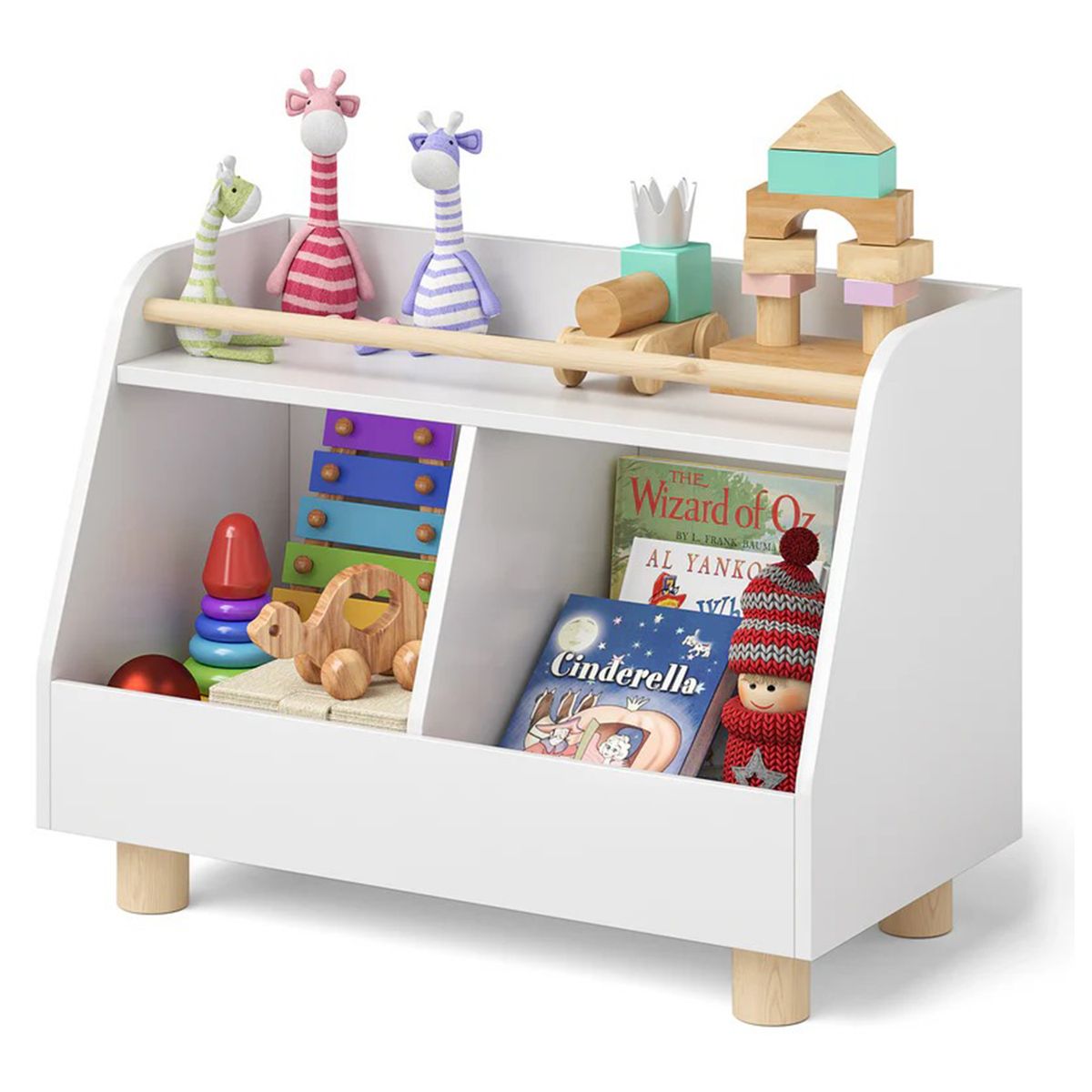 GENERICO - Juguetero Infantil Qadija Blanco Amore Home