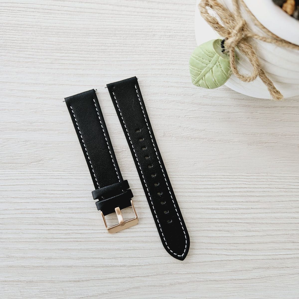 GENERICO - Correa Cuero Color para HUAWEI GT5 DE 41MM - Negro