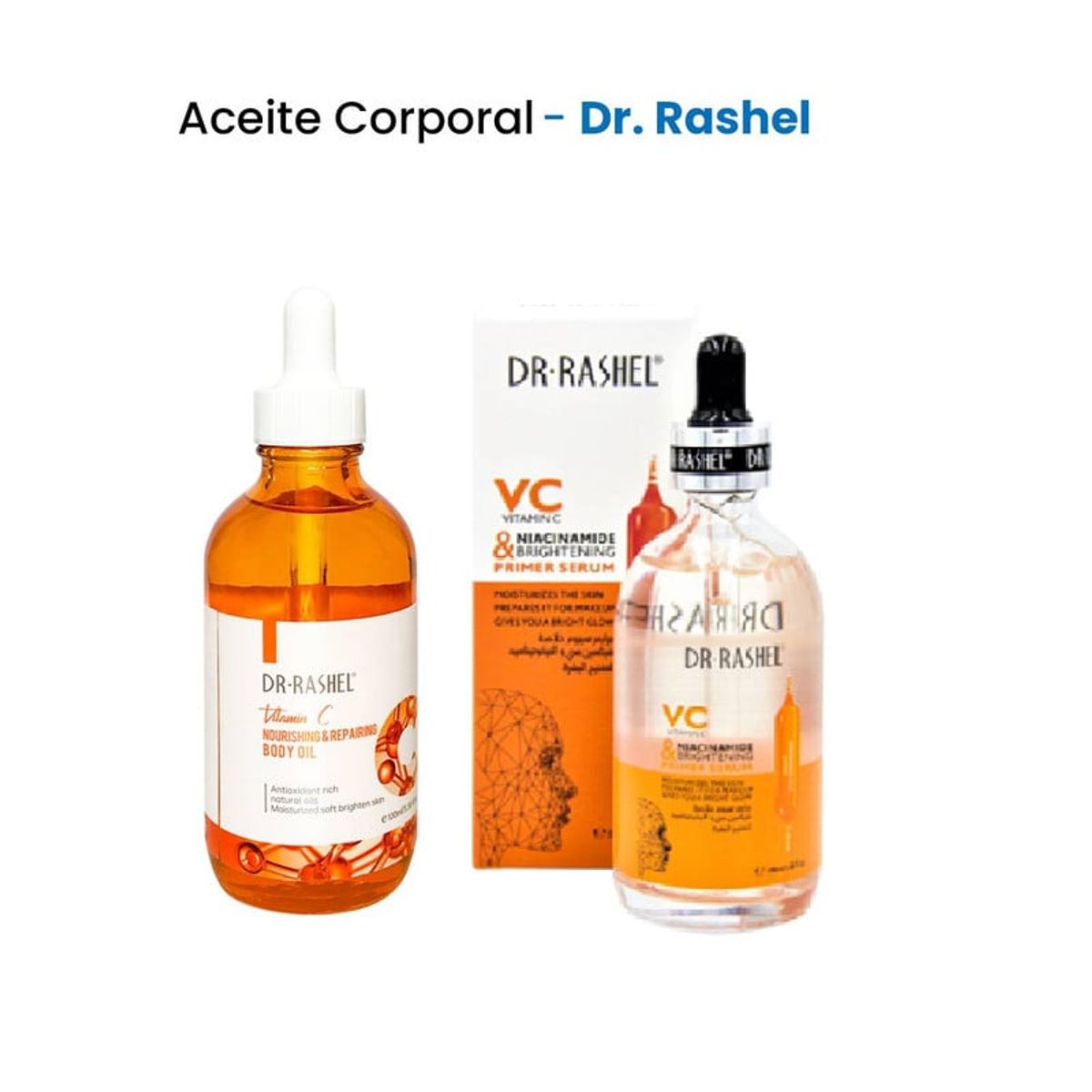 GENERICO - Aceite Corporal Vitamina C - Dr.Rashel 100ml + Serum  Vitamina C