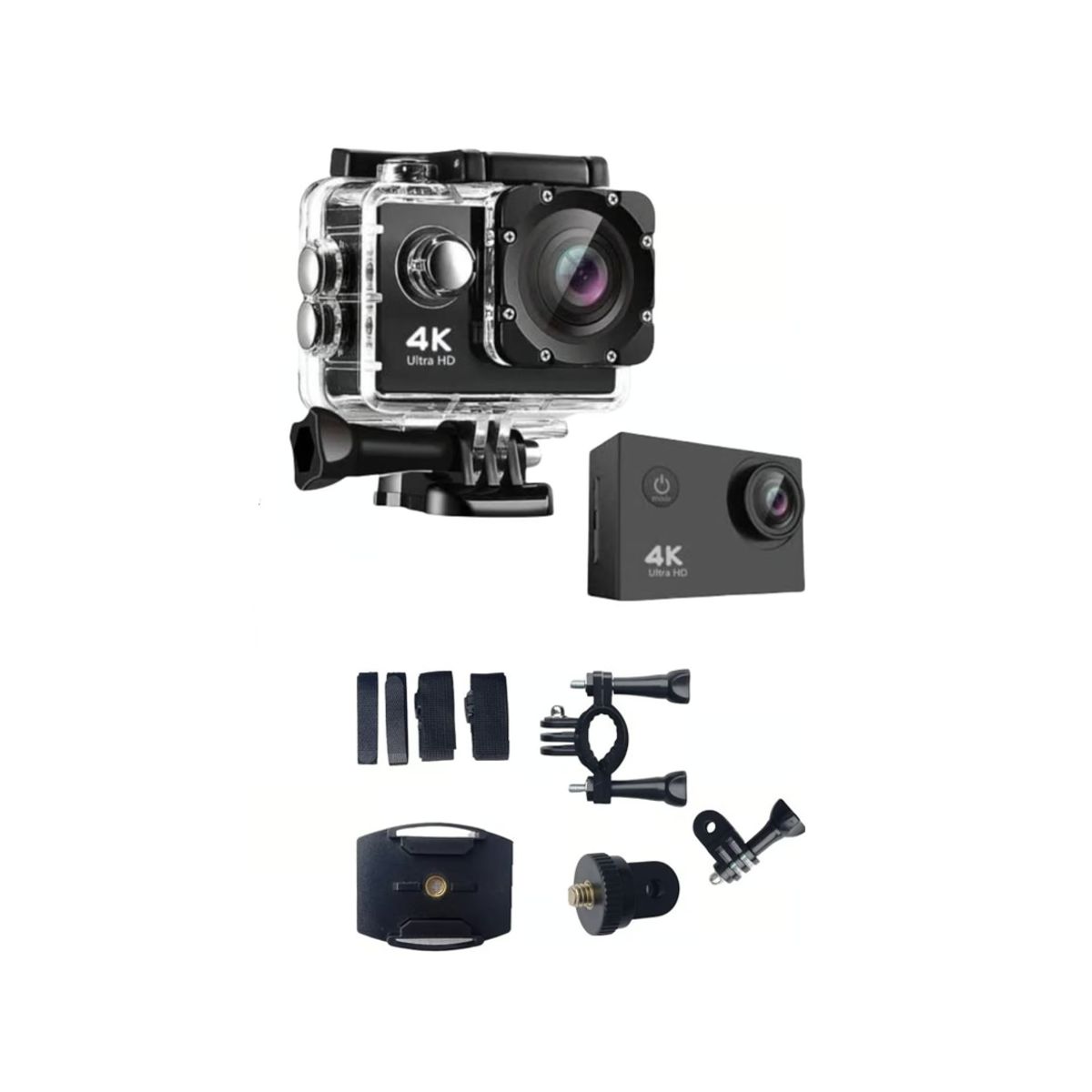 PREMIUM - Cámara Deportiva de acción con accesorios 4k 16 Mp Wifi Acuático SQ-Y02