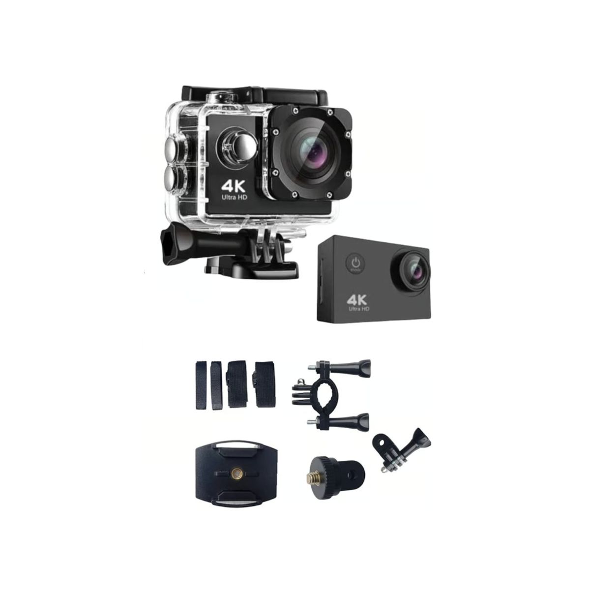 PREMIUM - Cámara Deportiva de acción con accesorios 4k 16 Mp Wifi Acuático SQ-Y02