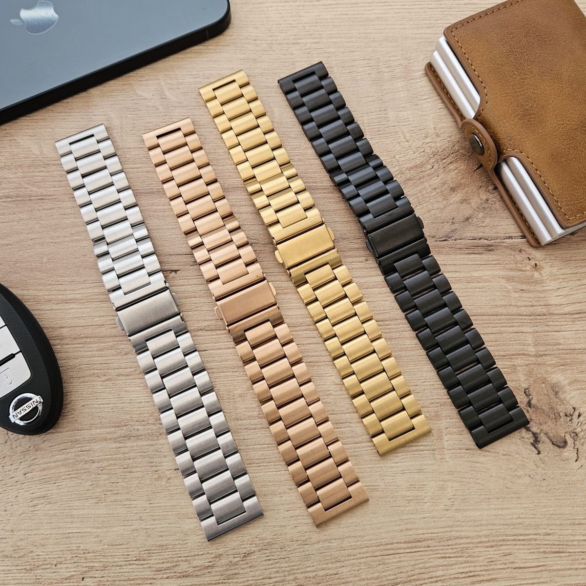 GENERICO - Correa Acero para HUAWEI GT5 DE 46MM - GT5 PRO - Negro