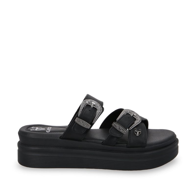 GOTTA - Sandalia Plataforma Negra Mujer 43015 Gotta