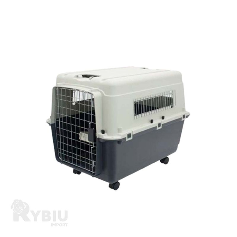 RYBIU IMPORT - Contenedor de Mascota Seguro Plomo Oscuro Y+Gift MiniAgenda